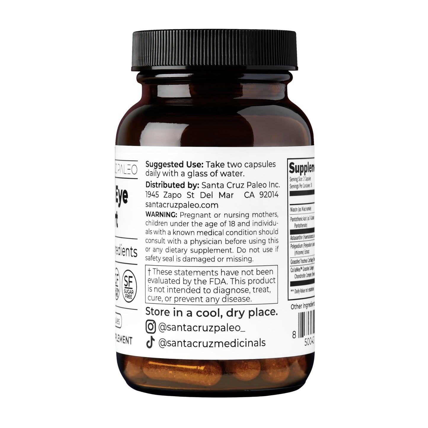Skin & Eye Supplement – Supports Healthy Skin & Vision