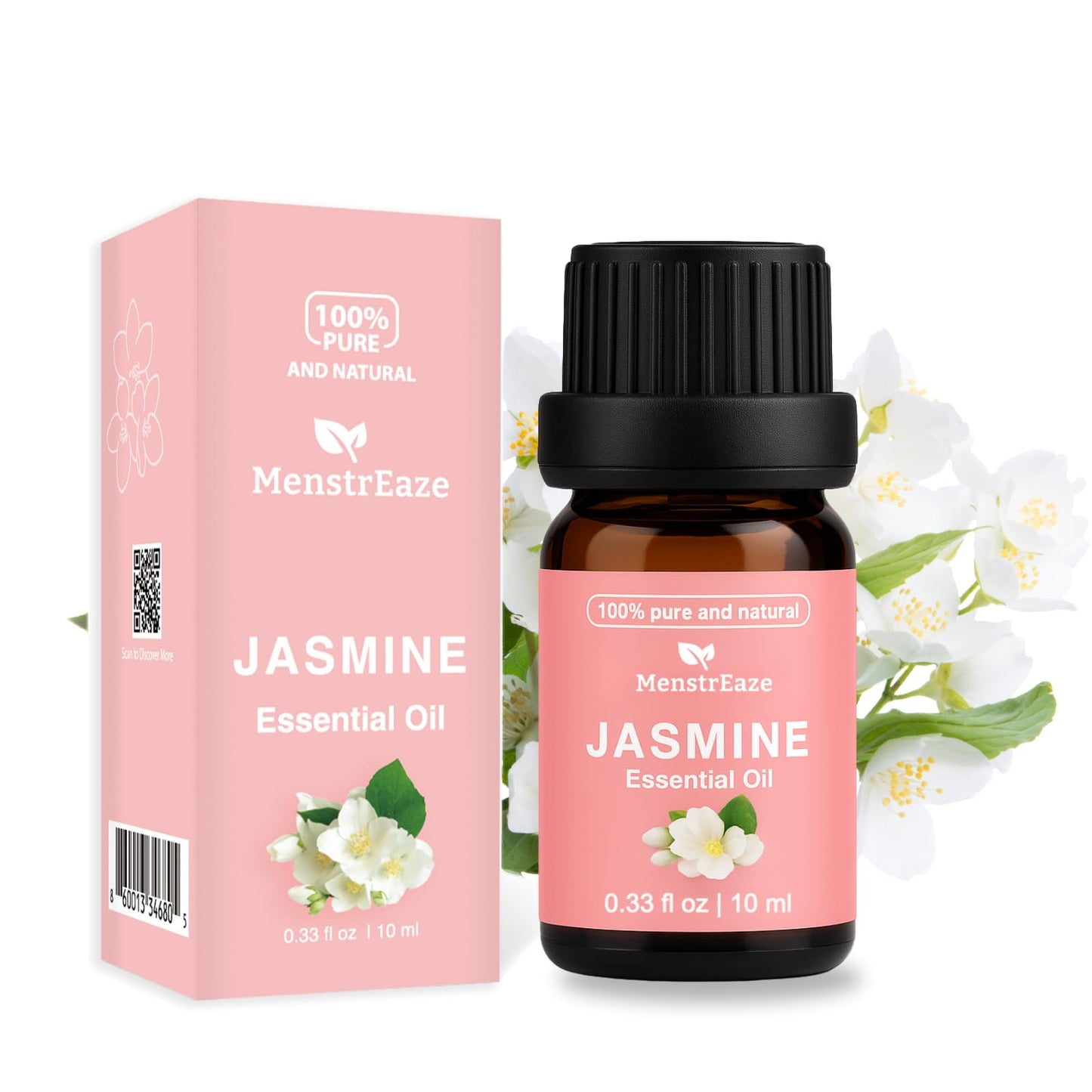 Skin Safe Jasmine Essential Oil – 100% Pure & Natural, 10ml (Therapeutic Grade) for Diffusers