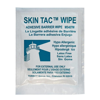 Skin-Tac Adhesive Barrier Wipes - 10 Count | Gentle, Latex-Free Skin Prep for Tapes & Dressings