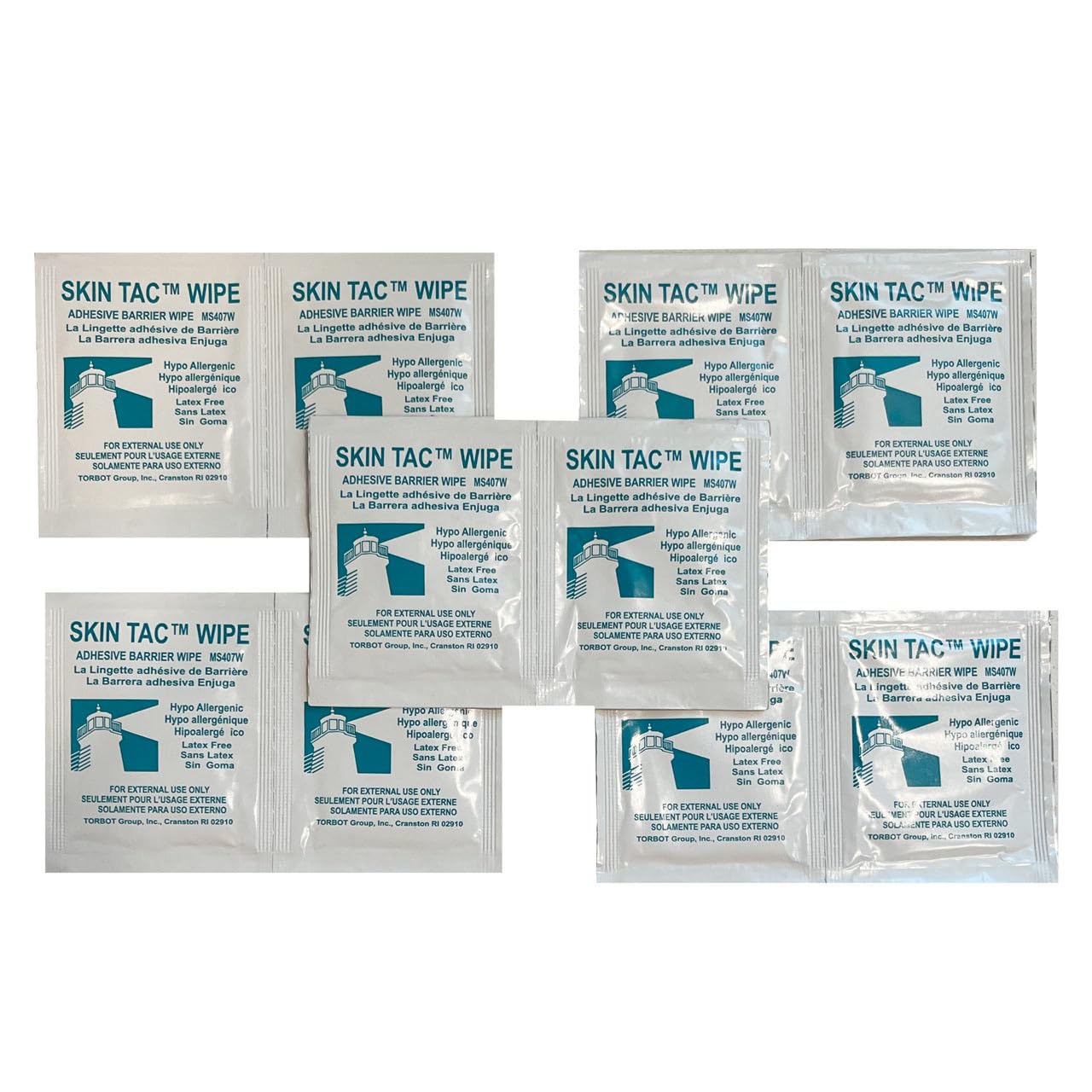 Skin-Tac Adhesive Barrier Wipes - 10 Count | Gentle, Latex-Free Skin Prep for Tapes & Dressings