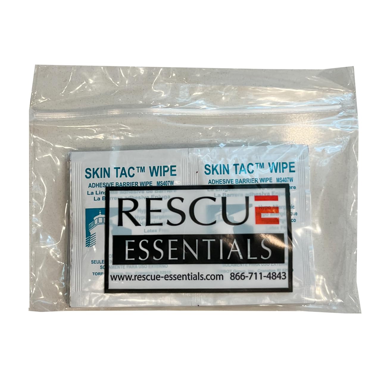 Skin-Tac Adhesive Barrier Wipes - 10 Count | Gentle, Latex-Free Skin Prep for Tapes & Dressings