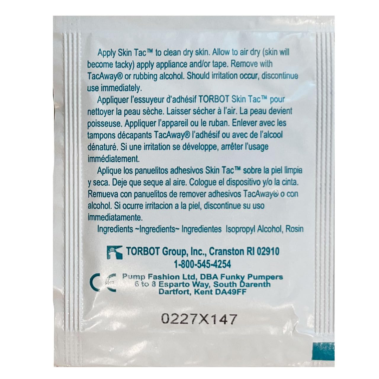 Skin-Tac Adhesive Barrier Wipes - 10 Count | Gentle, Latex-Free Skin Prep for Tapes & Dressings