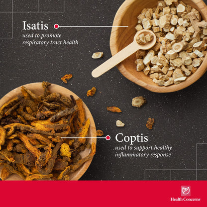 Health Concerns Coptis Purge Fire Formula – Skin, Throat, Sinus & Immune Support (90 Capsules)