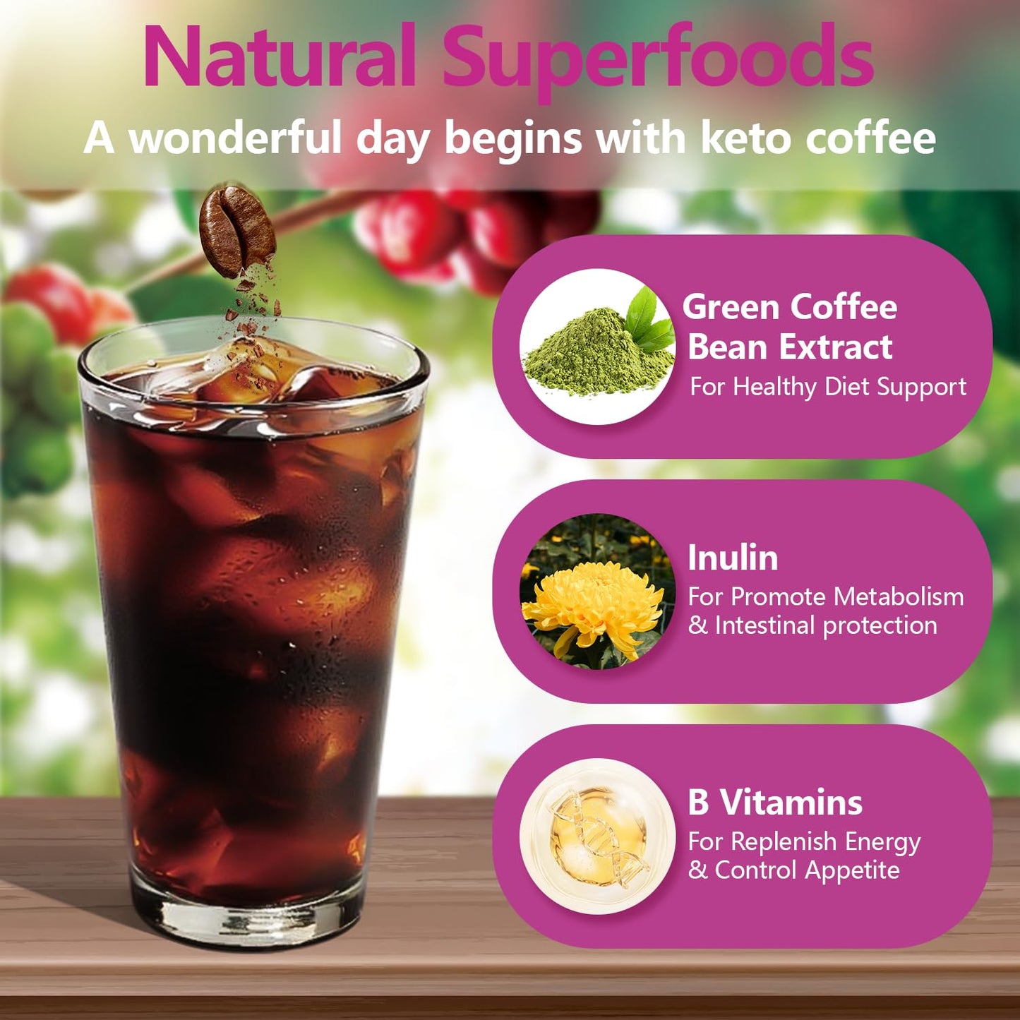 Skinny Coffee Green Bean Extract Powder | USTAR Slim Coffee, 12 Natural Blends, 120g