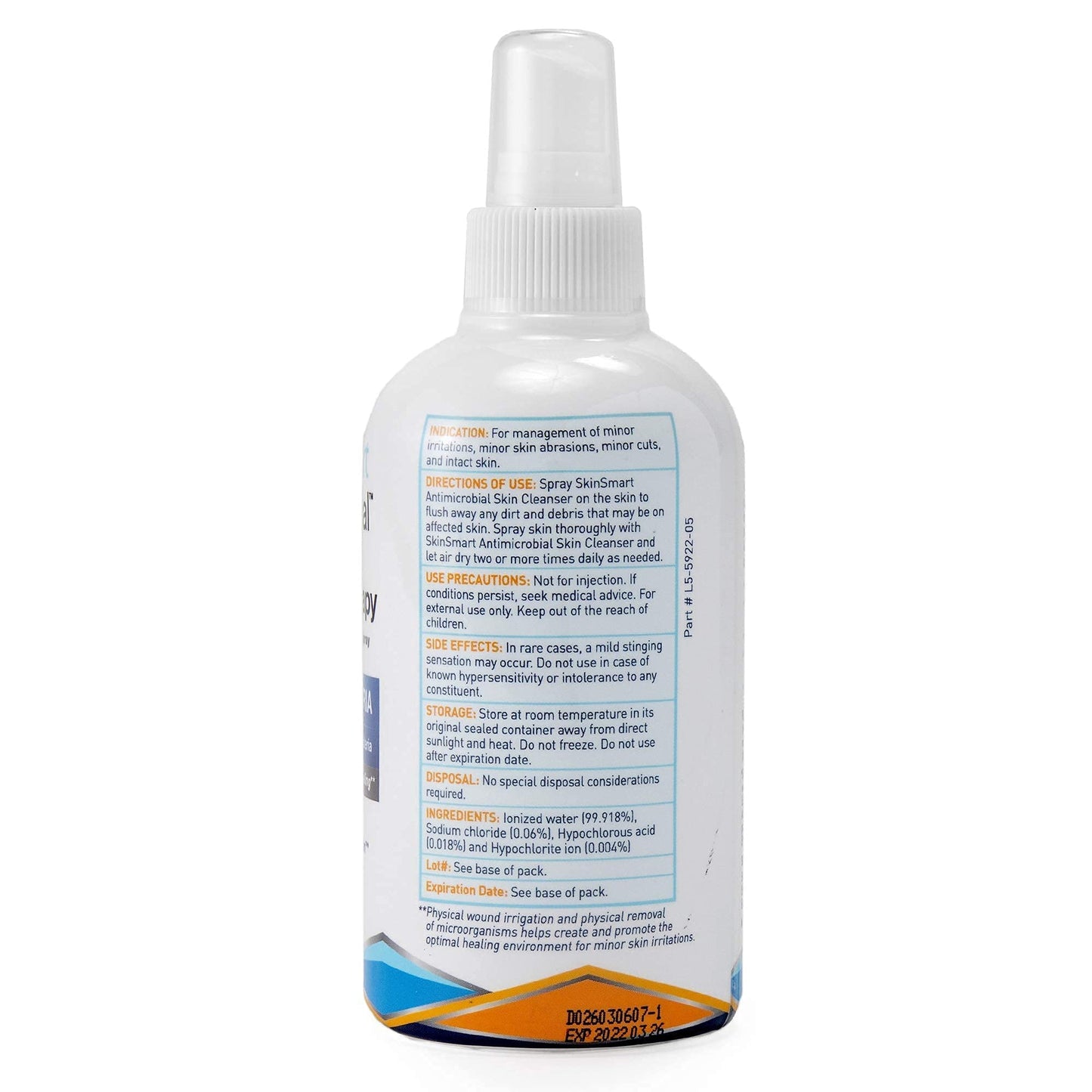 SkinSmart Antimicrobial Eczema Therapy with Hypochlorous Acid | 8 oz Clear Spray for Adults, Kids & Seniors