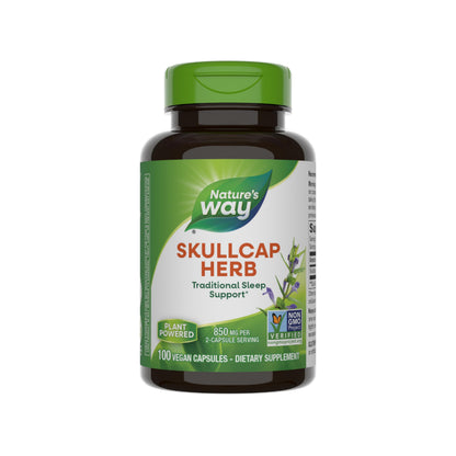 Nature's Way Skullcap Herb Sleep Support - Non-GMO, Gluten Free, Vegan