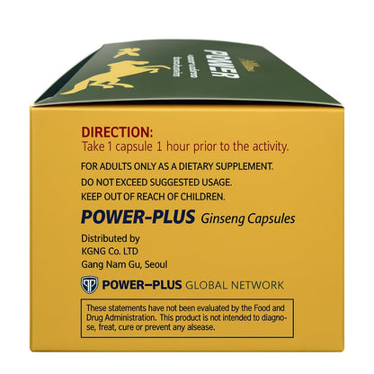 Skydia Power Plus Super - Ginseng Root Korean Red Ginseng Capsule (36 Capsule, Regular) | POWER-PLUS Botanical Blend