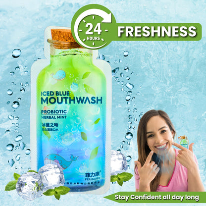 Skywin Travel Size Mouthwash Packets – Mint, 14-Count, TSA-Friendly 15 ml Per Packet