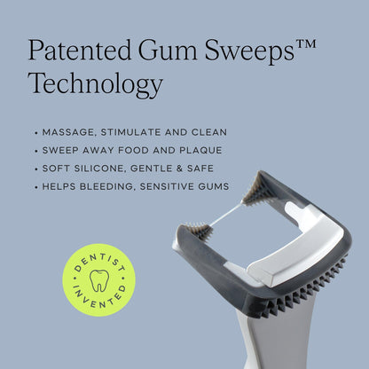 Slate Flosser Refills – Reusable Woven Floss, PFAS-Free, Non-Toxic | 20-Pk Gray Thin Floss Heads