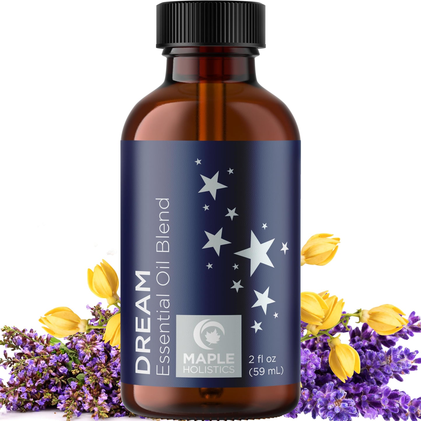 Sleep Essential Oil Blend for Diffuser – Dream Essential Oils with Lavender, Chamomile, Clary Sage & Ylang-Ylang (2 oz)