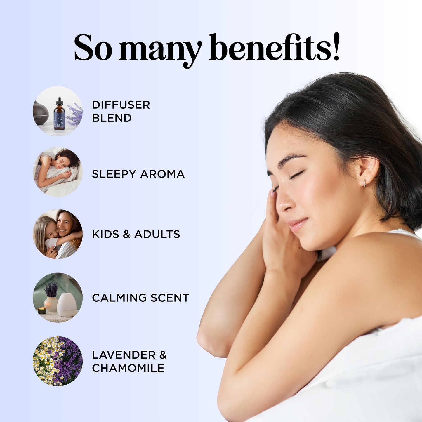 Sleep Essential Oil Blend for Diffuser – Dream Essential Oils with Lavender, Chamomile, Clary Sage & Ylang-Ylang (2 oz)