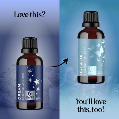 Sleep Essential Oil Blend for Diffuser | Dream Essential Oils – Clary Sage, Ylang-Ylang, Roman Chamomile & Lavender (1 Fl Oz)