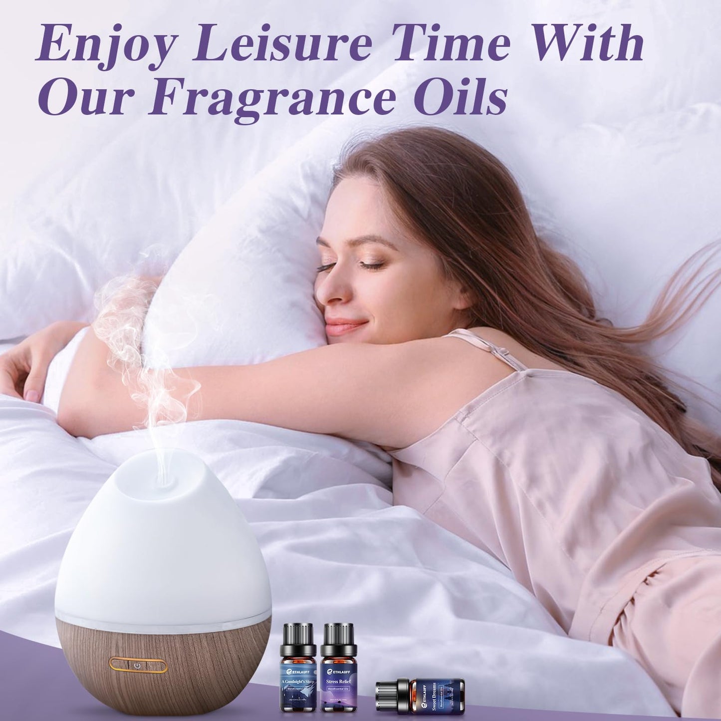 Sleep Essential Oils & Diffuser Blends for Home | Relax, Stress Relief, Fresh Breathe, Sweet Dreams