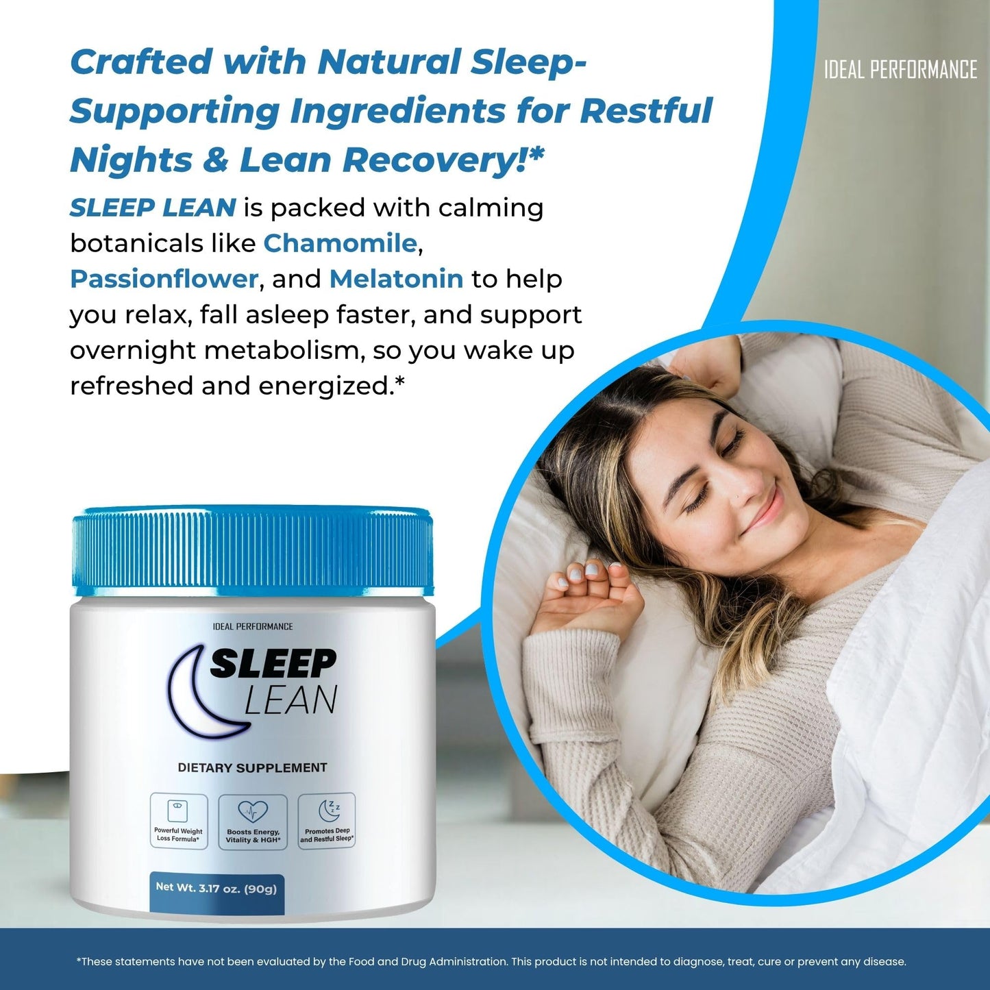 Sleep Lean Powder | Official SleepLean Health & Wellness Supplement - Maximum Strength (1 Pack)
