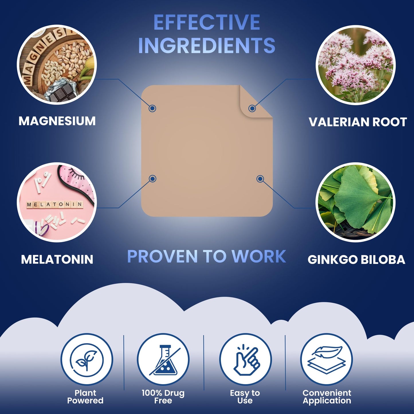 Sleep Patches for Adults - Extra Strength with Melatonin & Valerian (60 Patches)