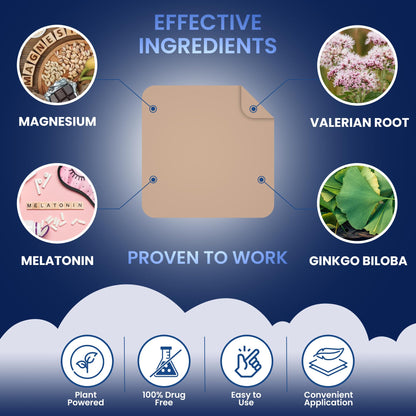 Sleep Patches for Adults - Extra Strength with Melatonin & Valerian (60 Patches)