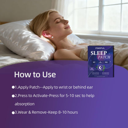 Sleep Patches with Melatonin for Adults – 18-Pack Microdart Sleep Patch