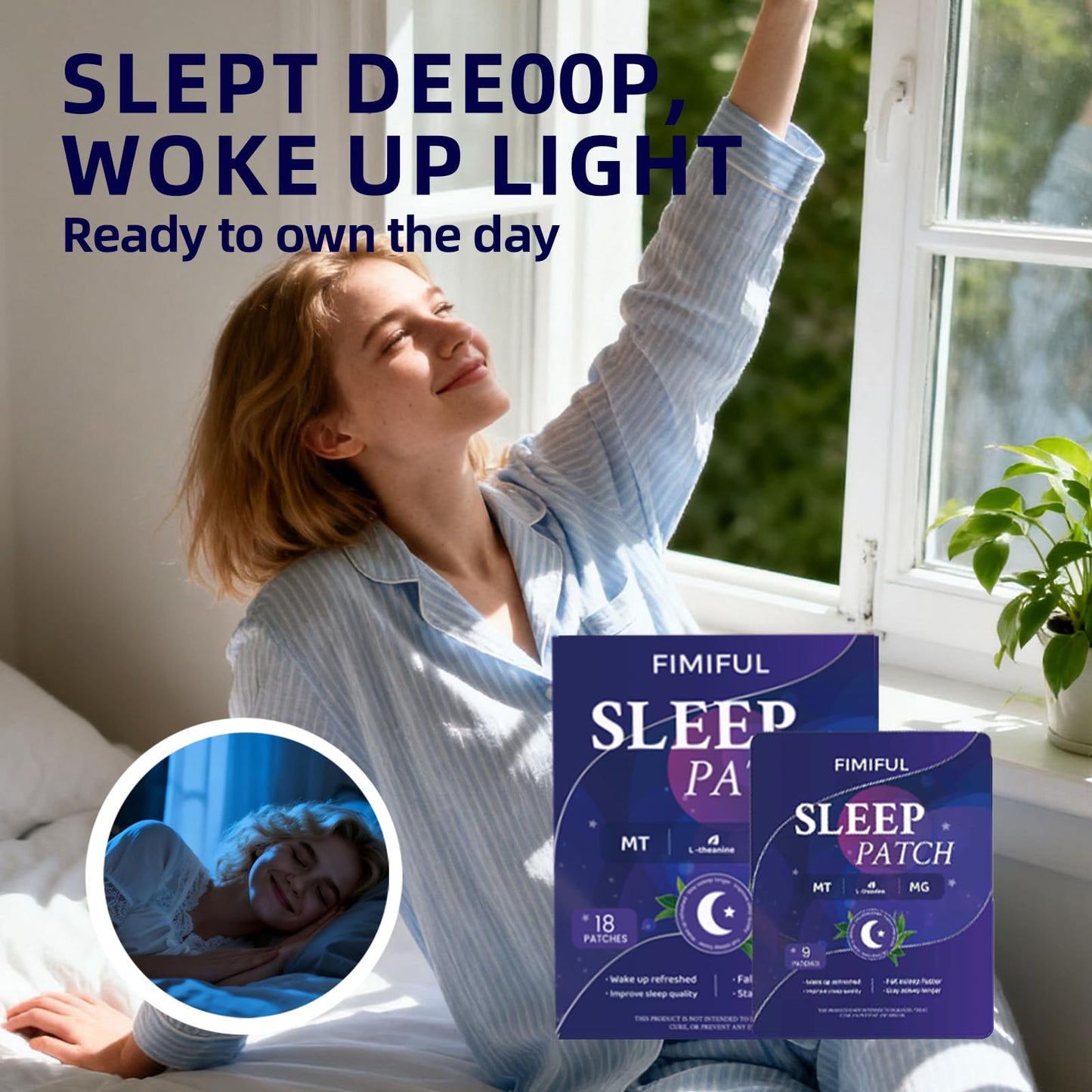 Sleep Patches with Melatonin for Adults – 18-Pack Microdart Sleep Patch