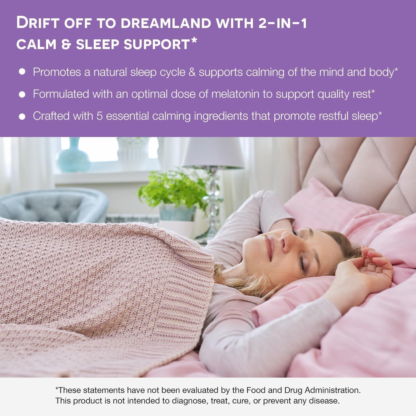 EZ Melts Dissolvable Melatonin Plus – Sugar-Free Sleep Support (60-Day Supply)