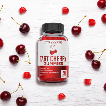 Atlantis Tart Cherry Gummies with Celery Seed Extract - Uric Acid Cleanse & Gout Relief