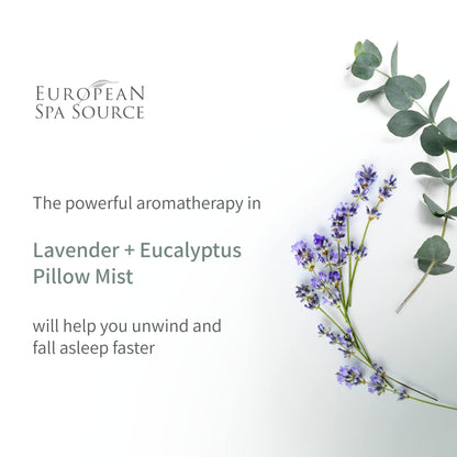 Sleep Well Eucalyptus + Lavender Pillow Mist – 4 fl oz | European Spa Source