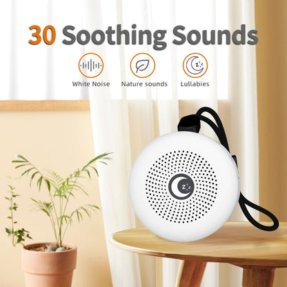 Sleepbox Sleep Sound Machine Portable Noise Machine — 30 Soothing Sounds, 32 Volume Levels, 22h Battery, 4 Timers