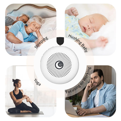 Sleepbox Sleep Sound Machine Portable Noise Machine — 30 Soothing Sounds, 32 Volume Levels, 22h Battery, 4 Timers