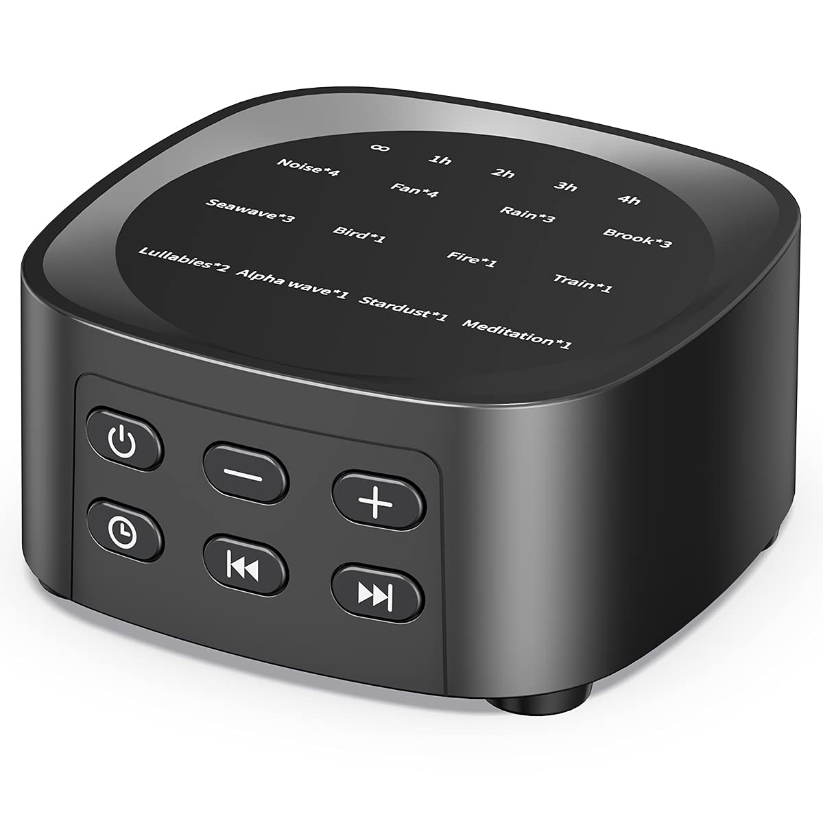 Sleepbox Sleep White Noise Machine — 25 Sounds, 36 Volume Levels, 5 Timers, Portable Memory