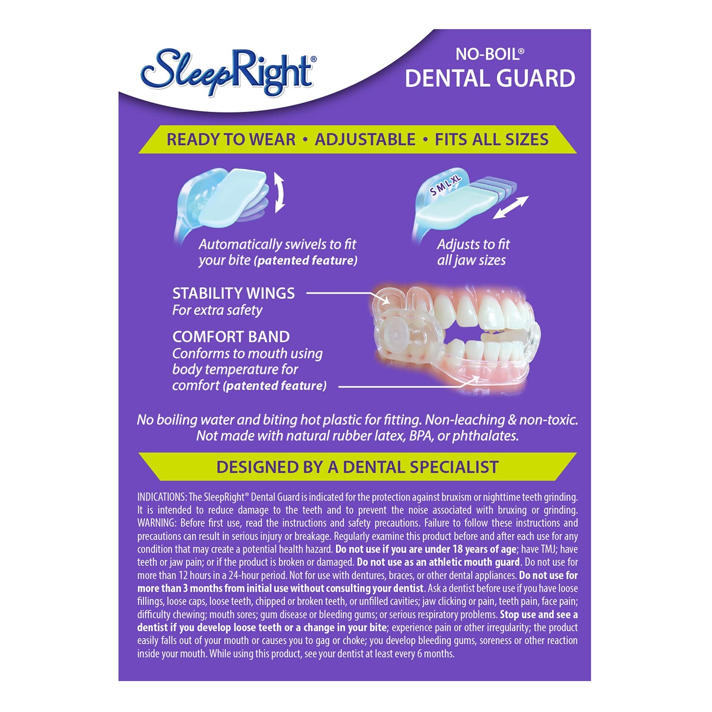 SleepRight Dura-Comfort Dental Guard – Mouth Guard to Prevent Teeth Grinding