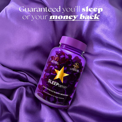 SLEEPtamin Melatonin Gummies 5mg | Chamomile & Ashwagandha for Relaxation | 60 Vegan Gummies