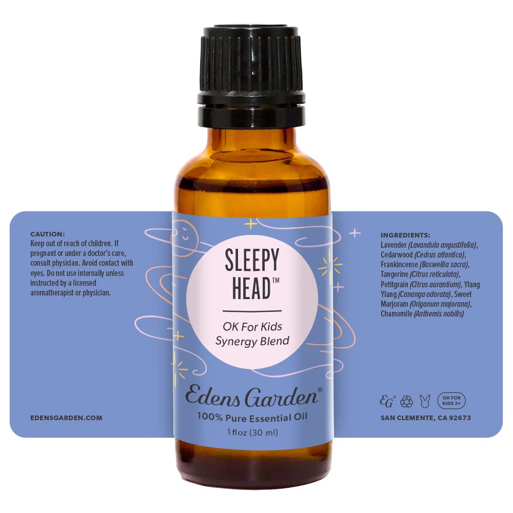 Sleepy Head Essential Oil Blend – 100% Pure Premium Grade, 30 ml | Edens Garden