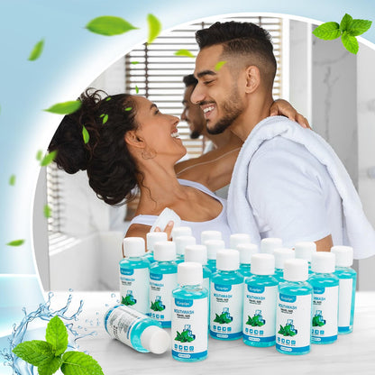 SLequipo Travel Size Mouthwash – Mint 1.2oz/35ml Bulk Pack (10 Bottles)