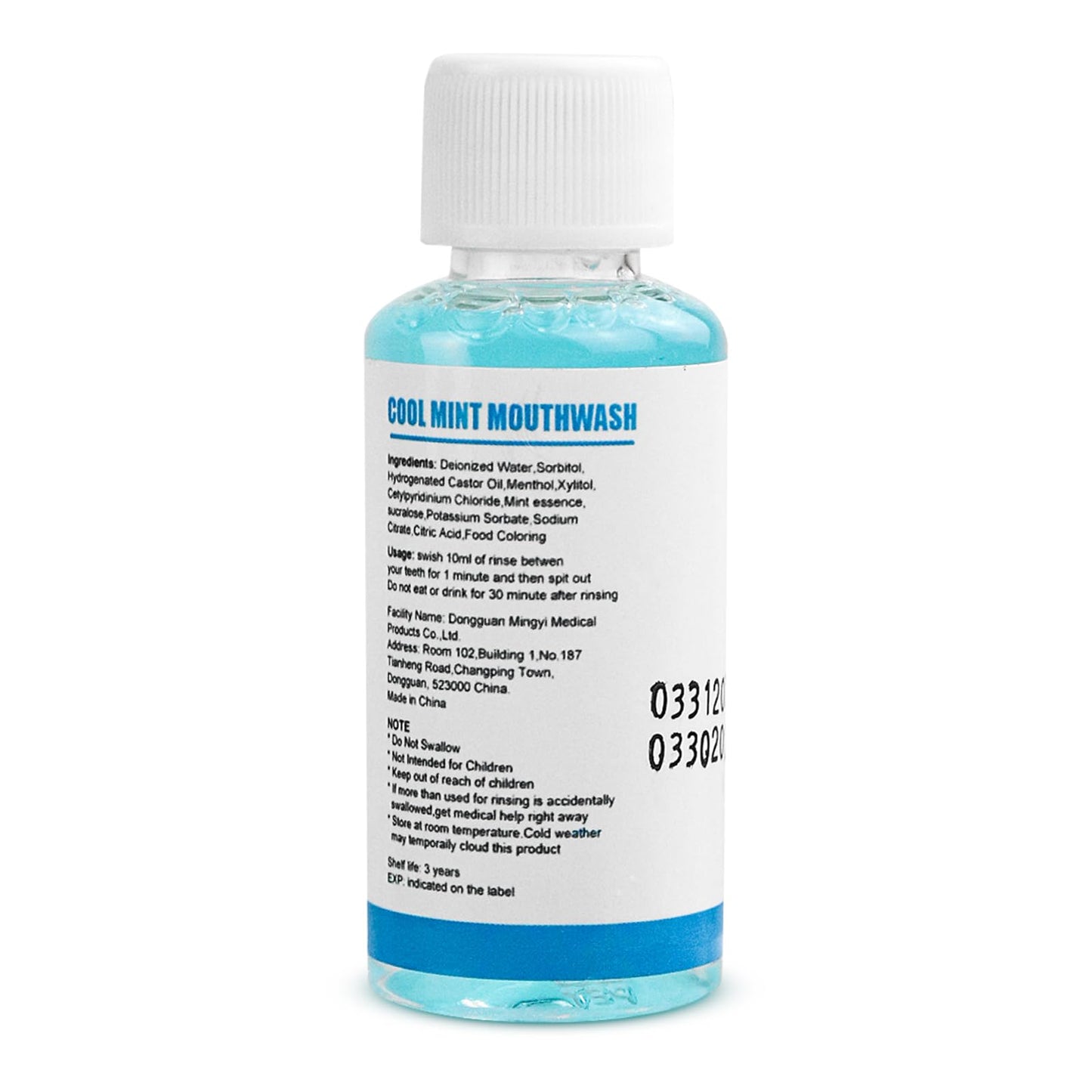 SLequipo Travel Size Mouthwash – Mint 1.2oz/35ml Bulk Pack (10 Bottles)