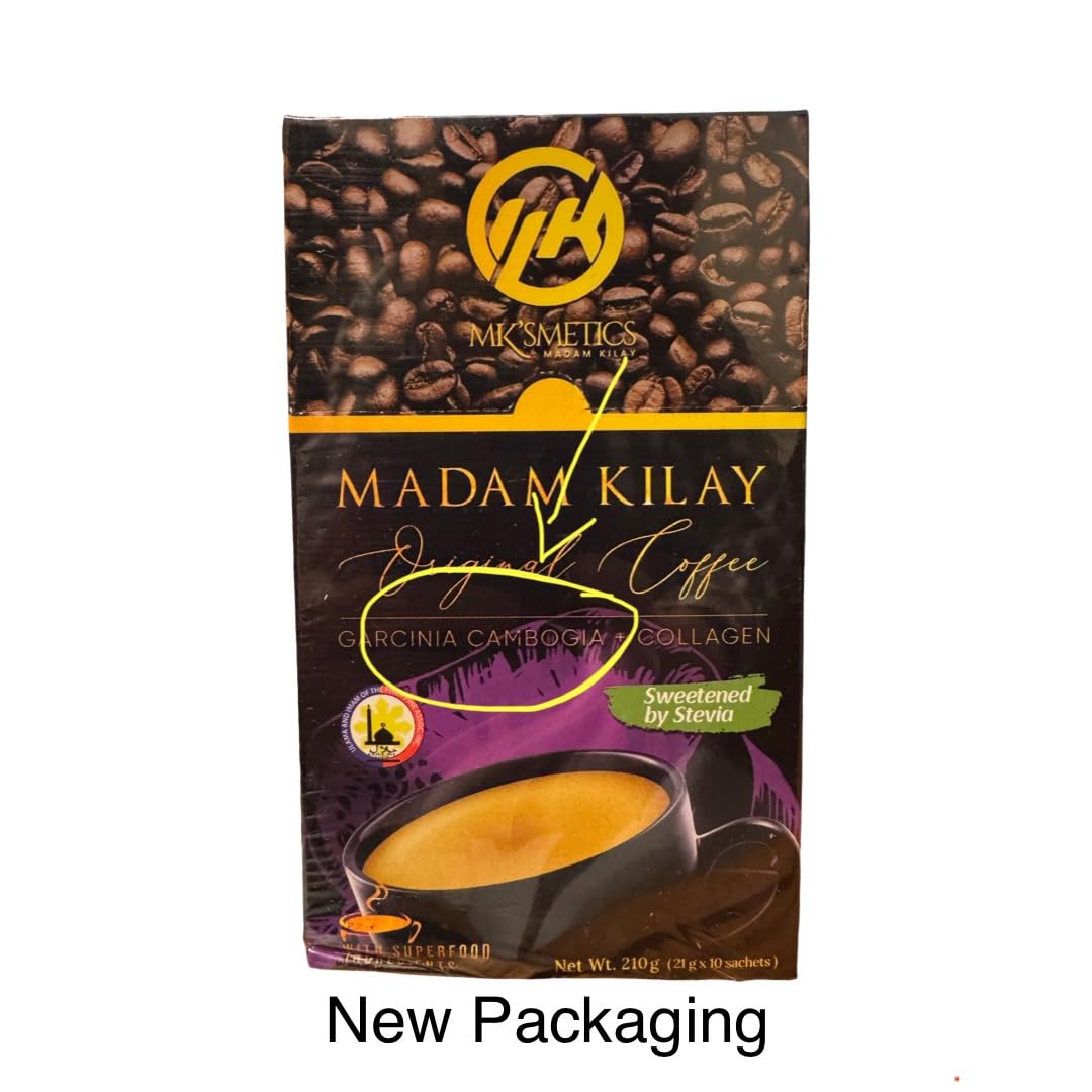 Slimming-K Coffee by Madam Kilay – Fat Burner + Collagen (21g), 10 Count (Pack of 1)