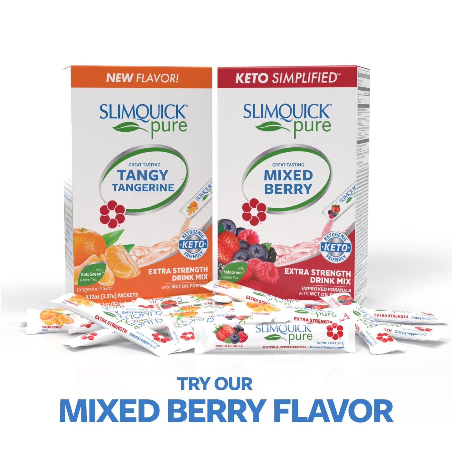 SlimQuick Extra Strength Weight Management Drink Mix for Women – Tangerine (26 Count)