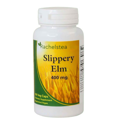 Slippery Elm 400 Mg - 100 Capsules GI Coat | Rachel's Tea Brand