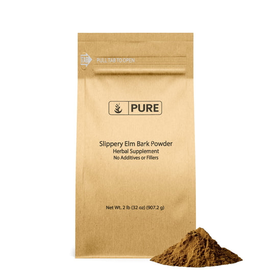 Slippery Elm Bark Powder (2lb) – Pure Original Ingredients | Pure & Natural, Vegan, Gluten-Free BritishVita | Premium UK Vitamins & Wellness Supplements