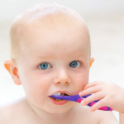 Slotic Baby Toothbrush 0-2Y - 4-Pack with Extra Soft Bristles - Dentist Recommended