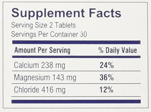 Slow-Mag Magnesium Chloride and Calcium, 60 Tablets Each (Value Pack of 3) BritishVita | Premium UK Vitamins & Wellness Supplements