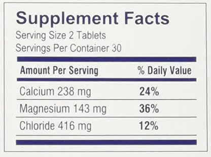 Slow-Mag Magnesium Chloride and Calcium, 60 Tablets Each (Value Pack of 3) BritishVita | Premium UK Vitamins & Wellness Supplements