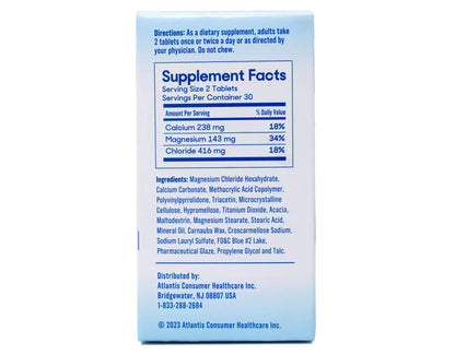 Slow-Mag Magnesium Chloride and Calcium, 60 Tablets Each (Value Pack of 3) BritishVita | Premium UK Vitamins & Wellness Supplements