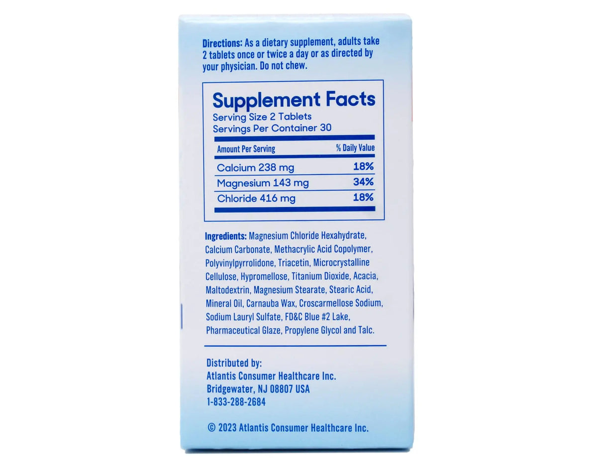 Slow-Mag Magnesium Chloride and Calcium, 60 Tablets Each (Value Pack of 3) BritishVita | Premium UK Vitamins & Wellness Supplements