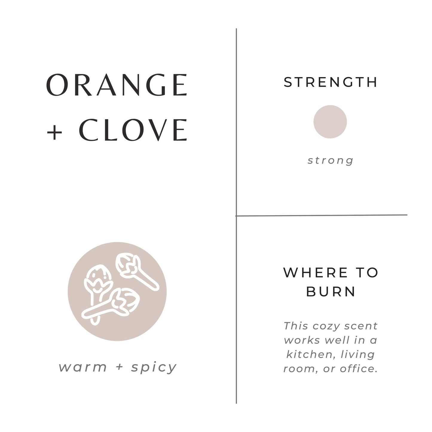 Slow North Orange + Clove Candle | Pure Soy Wax, Essential Oils, Reusable Frosted Glass Jar, Hand-Poured in the USA (8 oz)