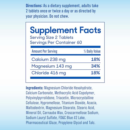 SlowMag Muscle + Heart Magnesium Cloride with Calcium — High Absorption, 120 Count
