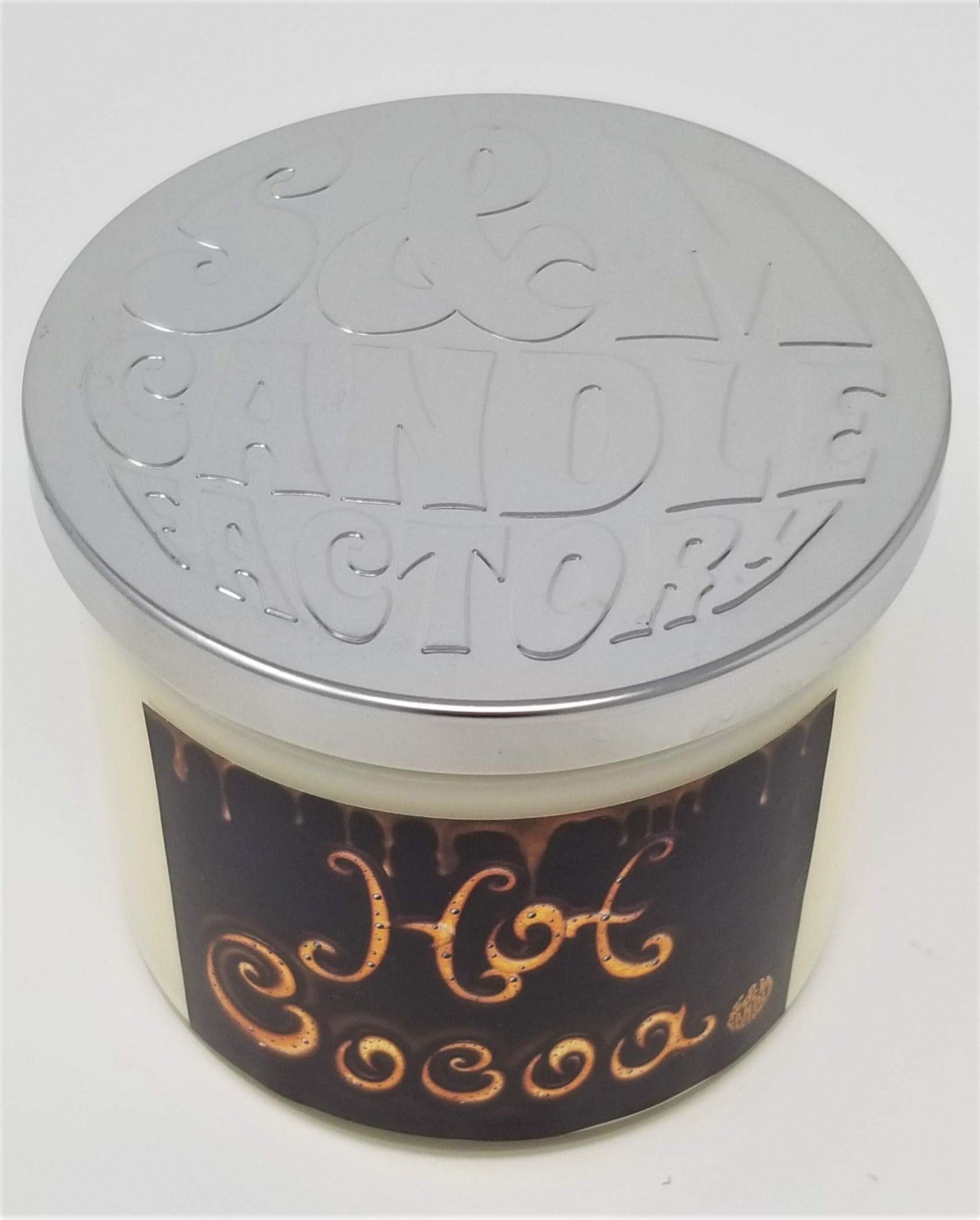 Hot Cocoa & Cream Candle | 14.5oz 3-Wick Soy | 80HR Burn Time | Made in USA | S&M Candle Factory
