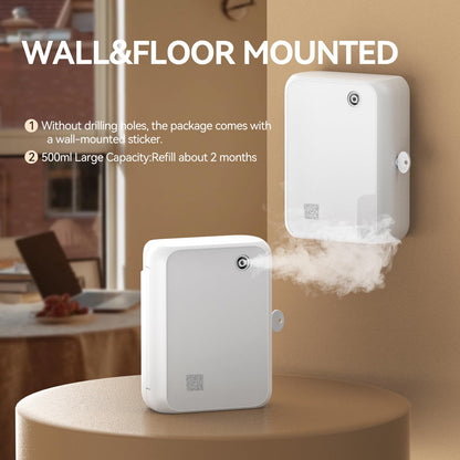 Smart Bluetooth Aromatherapy Diffuser | 500ml Waterless, Ultra-Quiet