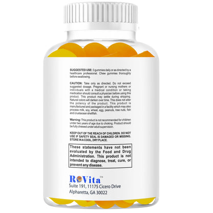 Smart Brain Focus Gummies for Kids & Teens – Plant-Based Omega-3 DHA, Non-GMO (60 Count)