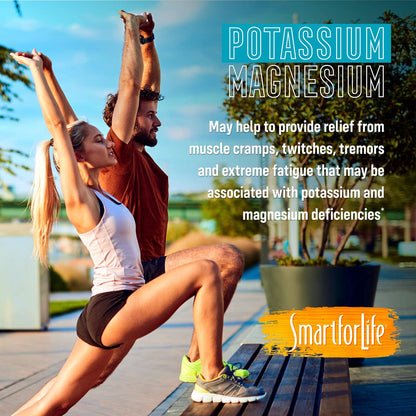 SMART FOR LIFE Potassium Magnesium Supplement – 30 Vegan Capsules | High-Absorption Mineral Complex