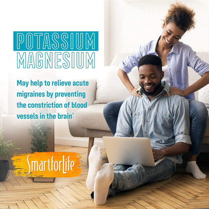 SMART FOR LIFE Potassium Magnesium Supplement – 30 Vegan Capsules | High-Absorption Mineral Complex