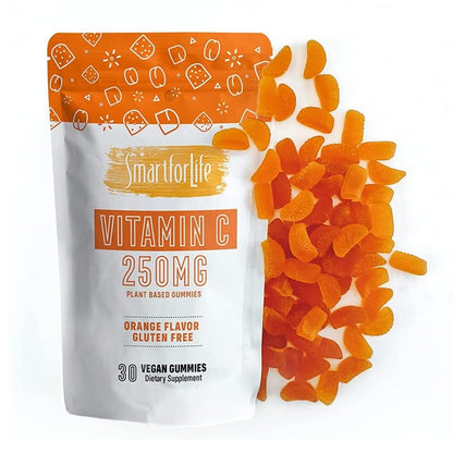 Smart for Life Vitamin C Gummies – Plant-Based Vegan Immune Support (30 Count)